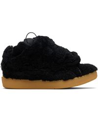 Lanvin - Curb Shearling Sneakers - Lyst
