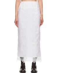 Cecilie Bahnsen - ホワイト Olympia ミディアムスカート - Lyst