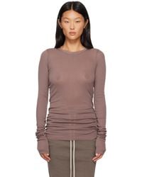 Rick Owens - Taupe Tower Basic Ls T-Shirt - Lyst