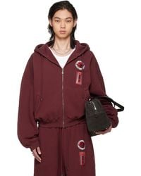 Lu'u Dan - Bruce Lee X Lựu Đạn Burgundy Zip Hoodie - Lyst