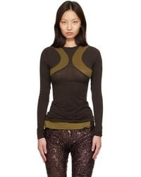 Edward Cuming - Khaki & Collar Bone Jersey Long Sleeve T-Shirt - Lyst
