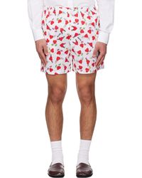 Moschino - Print Lightweight Cotton Poplin Shorts - Lyst