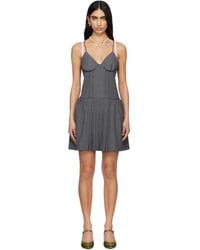 ShuShu/Tong - Tuck Detail Bustier Slip Minidress - Lyst