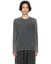 Uma Wang - Gray Tommy Long Sleeve T-shirt - Lyst