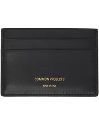 Common Projects - Porte-cartes noir à estampe du logo - Lyst