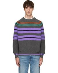 Lanvin - Wool & Cashmere Striped Sweater - Lyst