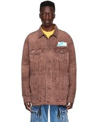 we11done - Red Denim Jacket - Lyst