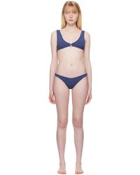 Bondeye - Haut de bikini scout et culotte de bikini scene mauves - Lyst