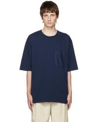 Lemaire - Navy Boxy T-shirt - Lyst