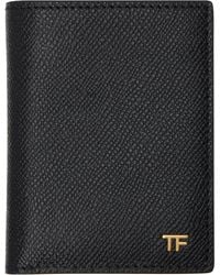 Tom Ford - Small Grain Leather Folding Card Holder - Lyst