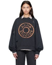 Acne Studios - Printed Logo Sweatshirt - Lyst