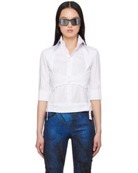 OTTOLINGER - High Collar Short Sleeve Shirt - Lyst