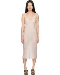 Rick Owens - Off- Hollywood Slip Midi Dress - Lyst