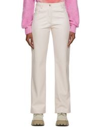 MSGM - High-Waist Flared Pants - Lyst