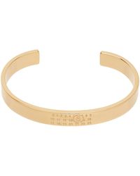 MM6 by Maison Martin Margiela - Gold Numeric Minimal Signature Bracelet - Lyst