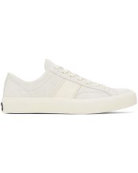 Tom Ford - White Leather Cambridge Sneakers - Lyst