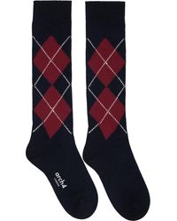 arch4 - Ssense Exclusive & Burgundy Clarke Socks - Lyst