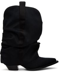 R13 - Chunky Sleeve Cowboy Boots - Lyst