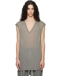 Rick Owens - Temple Deep V Sl T-Shirt - Lyst