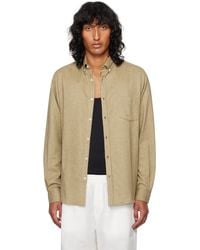 Sunspel - Button Down Flannel Shirt - Lyst
