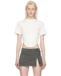 Dion Lee - White Workwear Corset T-shirt - Lyst