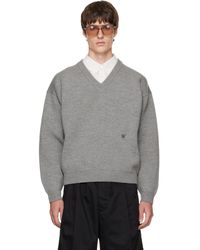Willy Chavarria - 'Chavarria' V-Neck Sweater - Lyst