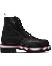 Thom Browne - Vitello Calf Hiking Sole All Terrain Boots - Lyst