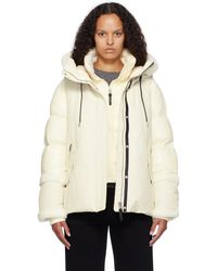 Mackage - Blouson Cyrah Blanc Cassé Rembourré En Duvet - Lyst