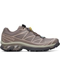 Salomon - Taupe Xt-6 Gore-Tex Sneakers - Lyst