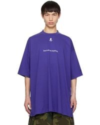 Vetements - Blue 'don't Ask Me Anything' T-shirt - Lyst