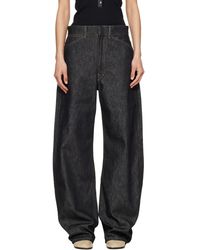 Lemaire - High Waisted Curved Jeans - Lyst