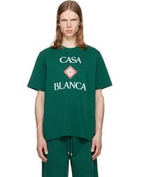 CASABLANCA - Diamond Logo Short Sleeve T‑Shirt - Lyst