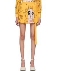 Pushbutton - Ssense Exclusive Crying Girl Miniskirt - Lyst