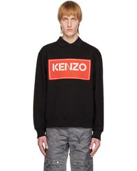 KENZO - Black ' Paris' Sweatshirt - Lyst