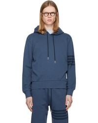 Thom Browne - Solid Loopback Overdyed 4-Bar Hoodie - Lyst