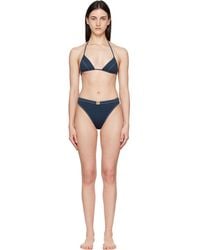 Balmain - Triangle High Brief Bikini - Lyst