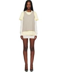 Wardrobe NYC - Layered Minidress & T-Shirt Set - Lyst