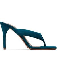 Alaïa - Thong Mule Heeled Sandals - Lyst
