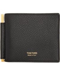 Tom Ford - Soft Grain Leather T Line Money Clip Wallet - Lyst