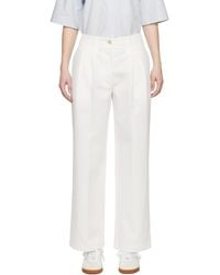 Totême - Toteme White Relaxed Trousers - Lyst
