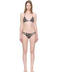 Tom Ford - Bikini Triangulaire Noir Et Blanc - Lyst