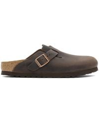 Birkenstock - Narrow Boston Oiled Leather Clogs - Lyst