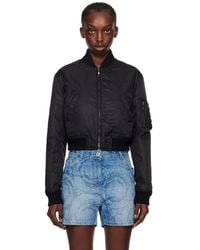 Versace - Cropped Bomber Jacket - Lyst