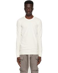 Rick Owens - Off-white Basic Long Sleeve T-shirt - Lyst