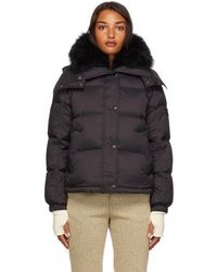 Army by Yves Salomon Down Vaporous Lambswool Jacket - Multicolor