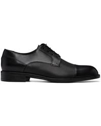 BOSS - Cap-toe Leather Derbys - Lyst