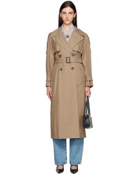 Max Mara - Tan Otello Trench Coat - Lyst