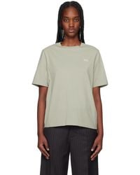 Maison Kitsuné - T-Shirt Décontracté Vert À Écusson À Logo De Renard - Lyst