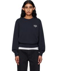 A.P.C. - Boxy 'Rue Madame' Sweatshirt - Lyst