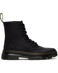 Dr. Martens - Black Combs Leather Boots - Lyst
